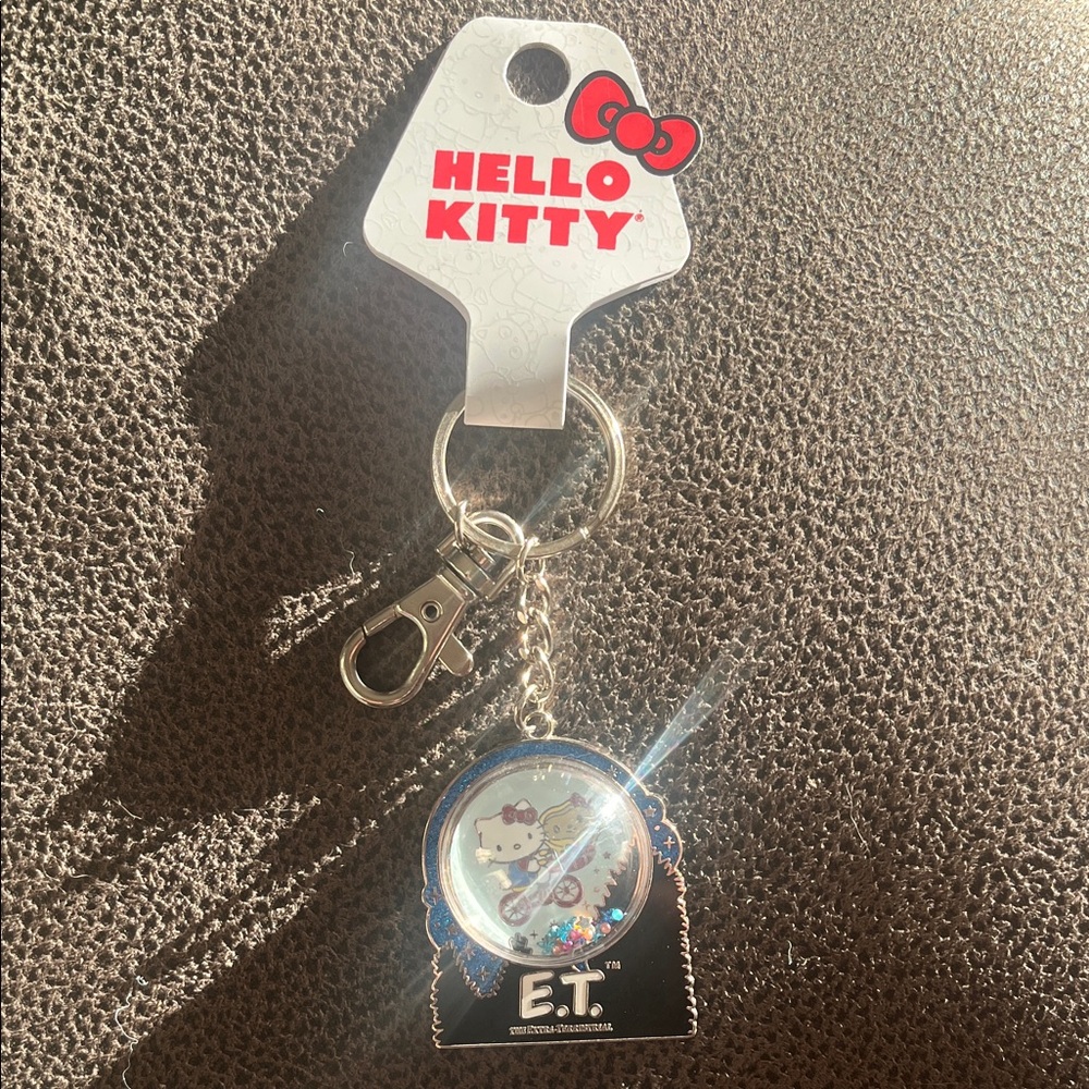 Hello Kitty Silver E.T. Keychain
